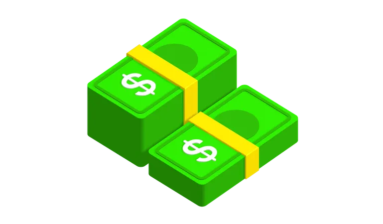 Dollar Bundle  3D Icon