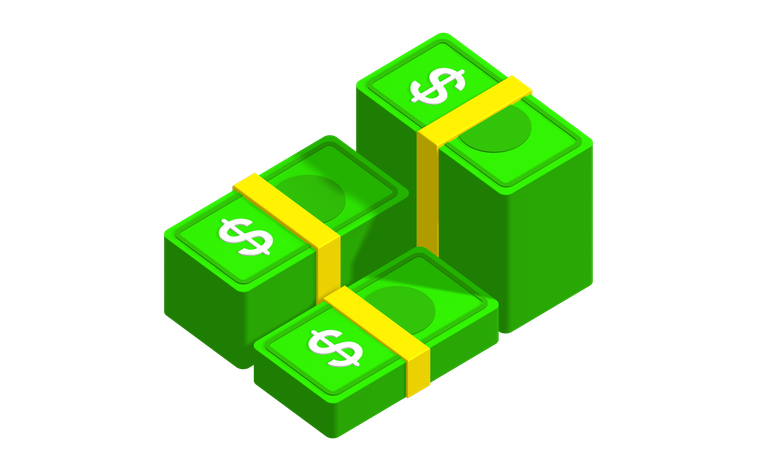 Dollar Bundle  3D Icon