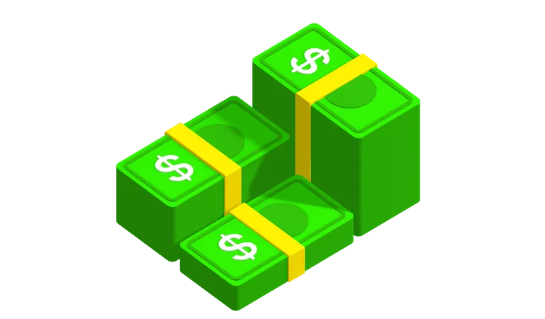 Dollar Bundle  3D Icon