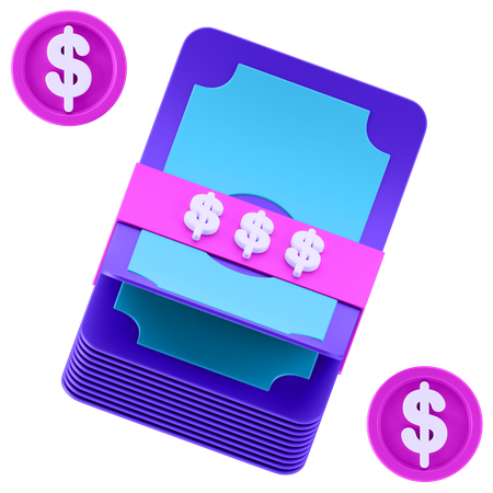 Dollar Bundle  3D Icon