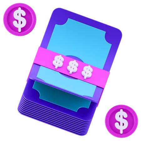 Dollar Bundle  3D Icon