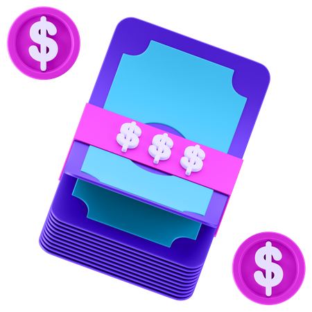 Dollar Bundle  3D Icon