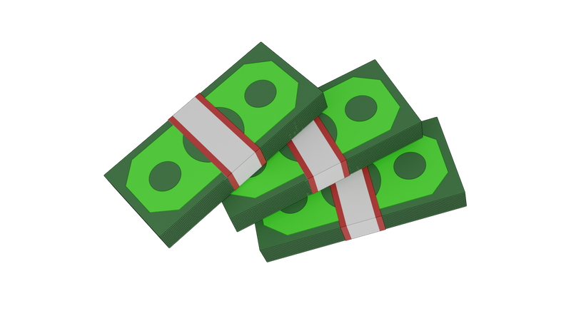 Dollar Bundle  3D Illustration