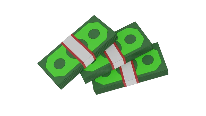 Dollar Bundle  3D Illustration