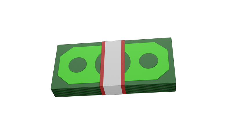 Dollar Bundle  3D Illustration