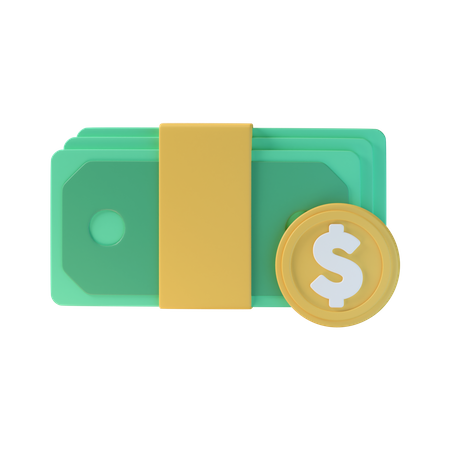 Dollar Bundle 3D Icon