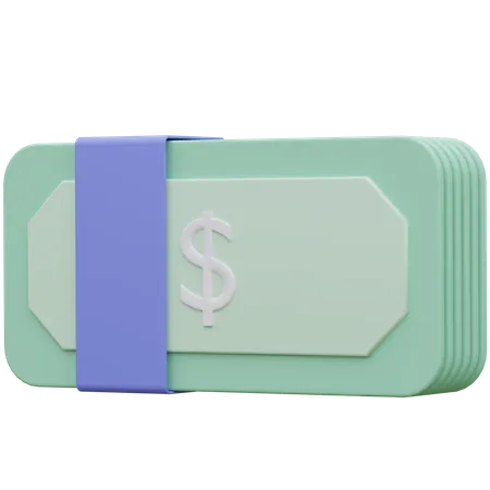 Dollar-Bündel  3D Icon