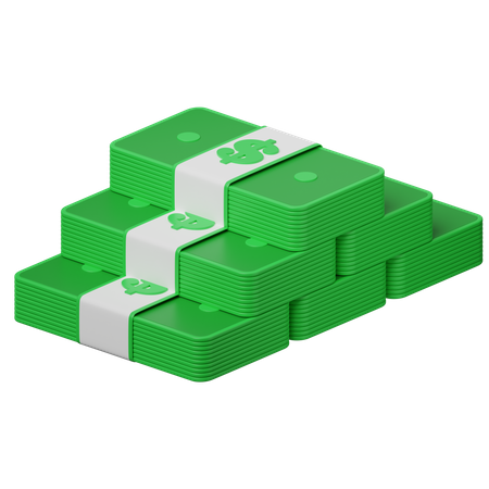 Dollar Bundles  3D Icon