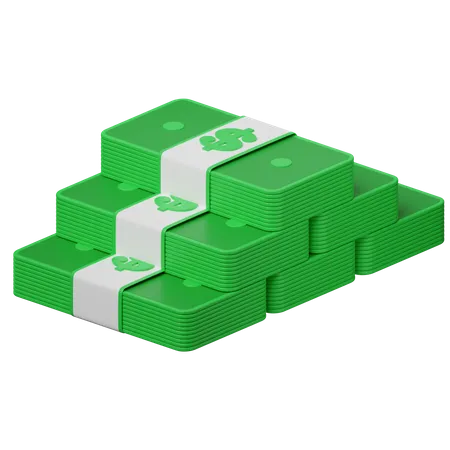 Dollar Bundles  3D Icon