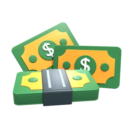 Dollar Bundles  3D Icon