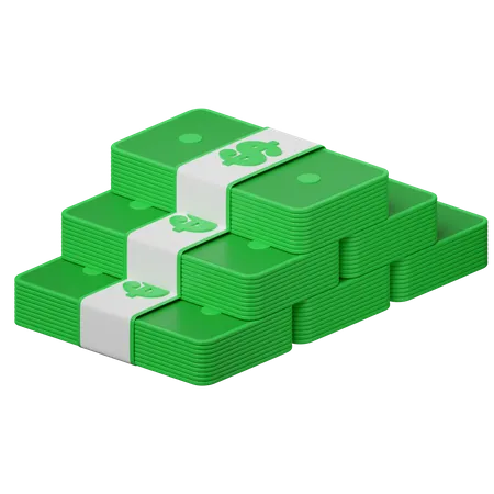 3 D Illustration Stack Of Banknote Money 3D Icon