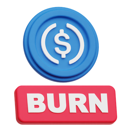 Dollar Burn  3D Icon