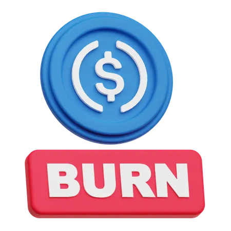 Dollar Burn  3D Icon