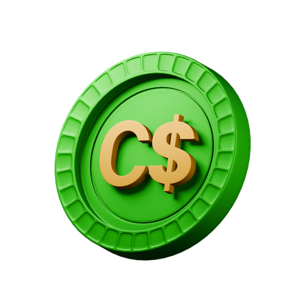 Dollar canadien  3D Icon