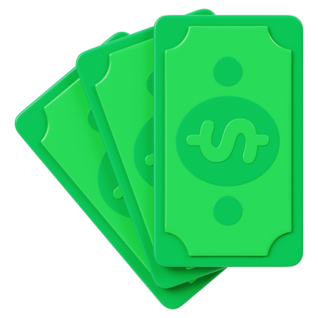 Dollar Cash  3D Icon