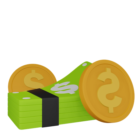 Dollar Cash  3D Icon