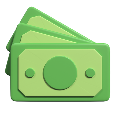 Dollar Cash  3D Icon