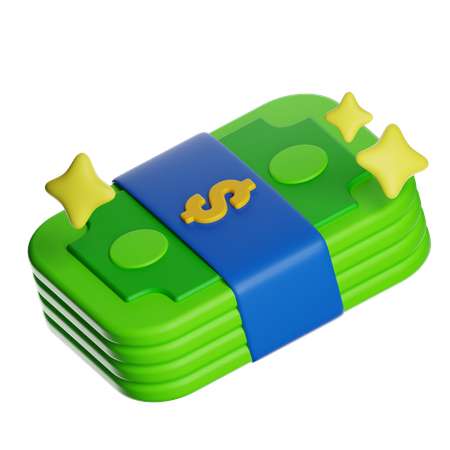 Dollar Cash  3D Icon