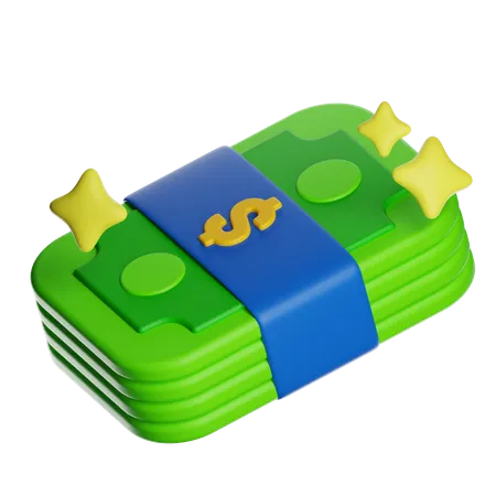 Dollar Cash  3D Icon
