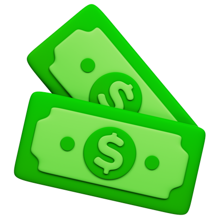 Dollar Cash  3D Icon