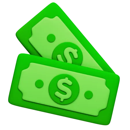 Dollar Cash  3D Icon
