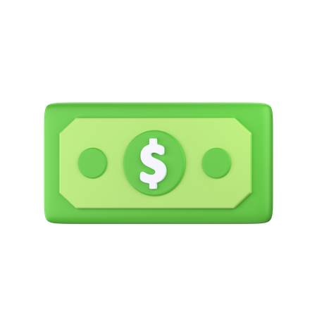 Dollar Cash  3D Icon