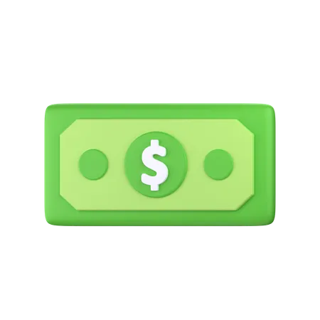 Dollar Cash  3D Icon