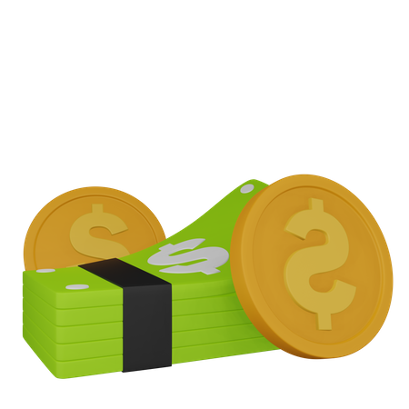 Dollar Cash  3D Icon