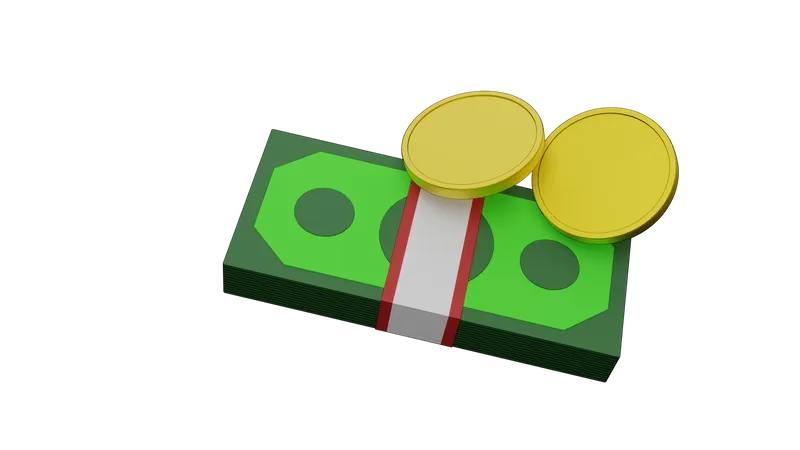 Dollar Cash  3D Illustration