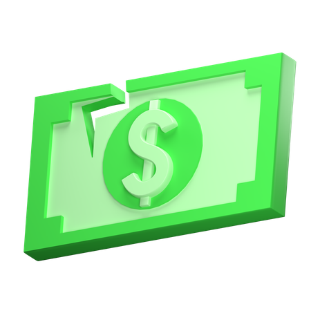 Le dollar s'est cassé  3D Icon