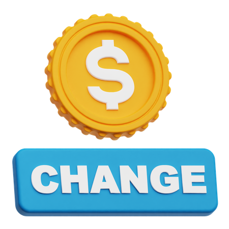 Changement de dollar  3D Icon