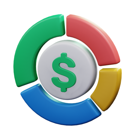 Dollar Chart  3D Icon