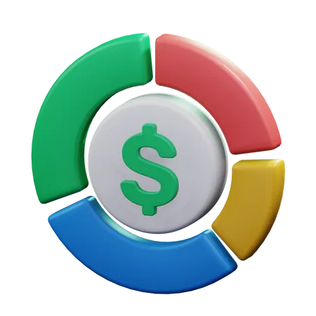 Dollar Chart  3D Icon