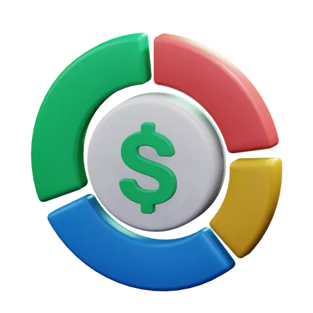 Dollar-Diagramm  3D Icon