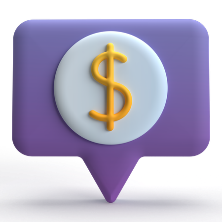 Dollar-Chat  3D Icon