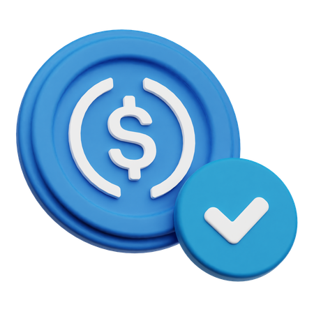 Dollar Check  3D Icon