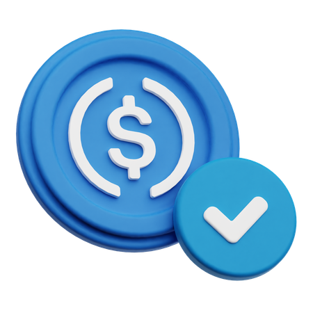 Dollar Check  3D Icon
