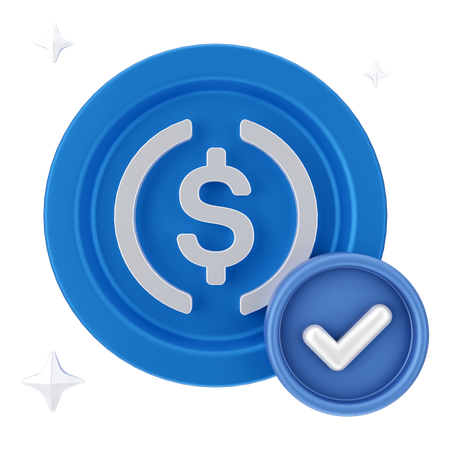 Dollar check  3D Icon