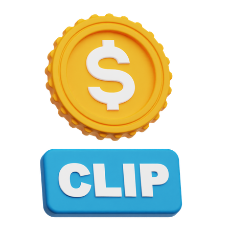 Dollar Clip  3D Icon