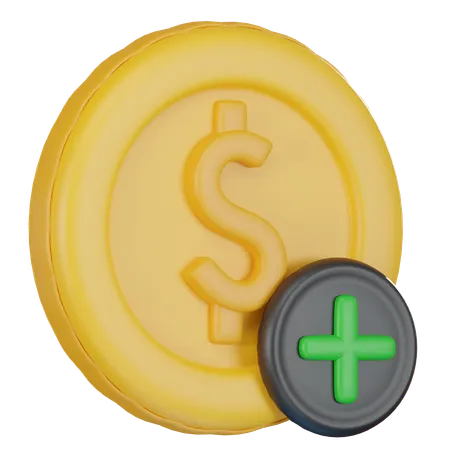 Coin Money 3 D Icon 3D Icon