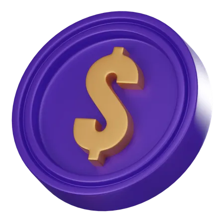 Gold Dollar Coins Elevate Your Designs With Its Representation Of Wealth This Icon Is Perfect For Conveying Themes Of Success Investment And Economic Power 3 D Render Illustration 3D Icon