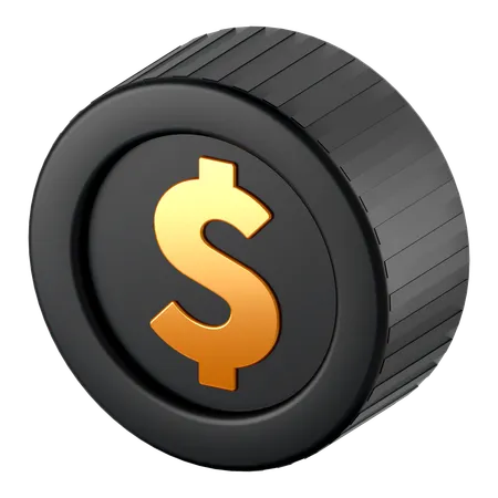 Dollar Coin  3D Icon