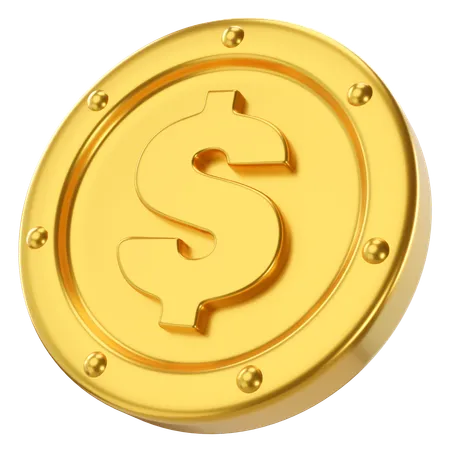 Dollar Coin  3D Icon