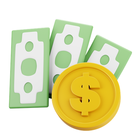 Dollar Coin  3D Icon