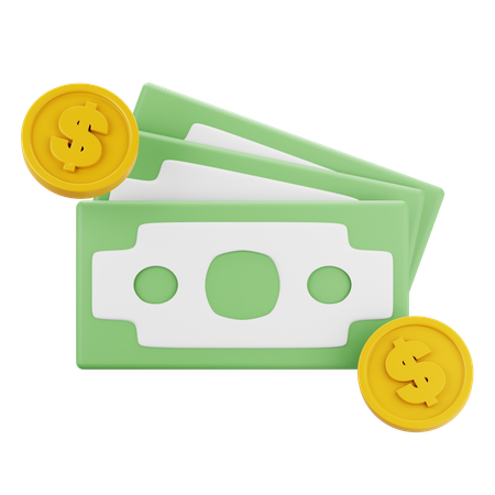 Dollar Coin  3D Icon