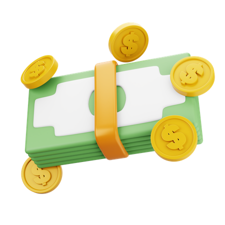 Dollar Coin  3D Icon