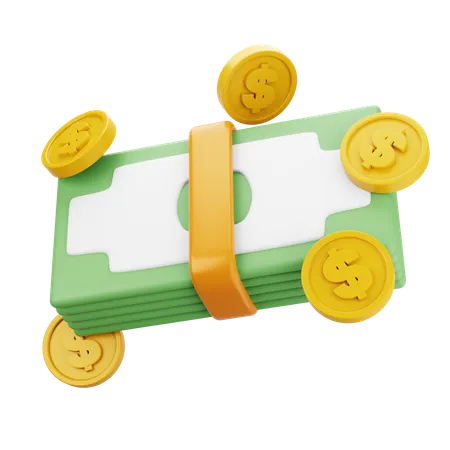 Dollar Coin  3D Icon