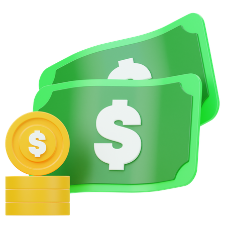 Dollar Coin  3D Icon