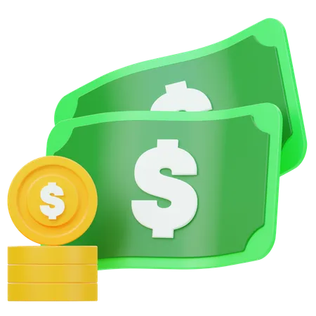 Dollar Coin  3D Icon