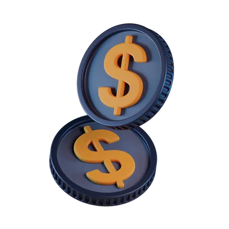 Dollar Coin  3D Icon